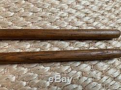 Civil War Era Wooden Drum Sticks Matched Pair Set of 2