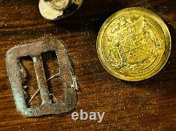 Civil War Folk Art Wood Display bullets cdv buckles buttons Kansas KS