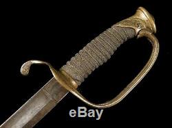 Civil War Foot Officer Sword Saber Nice Etched Blade J. P. Fitch NY