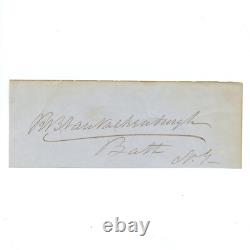 Civil War Gen. Robert B. Van Valkenburgh Signed Cut, 117th NY Infantry