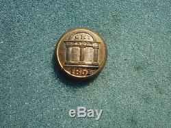 Civil War Georgia Military Institute (GMI) Button Rare 1851 SCOVILLs Backmark