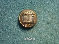 Civil War Georgia Military Institute (GMI) Button Rare 1851 SCOVILLs Backmark