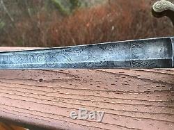 Civil War Horstmann Etched Blade 1850 Foot Officer US Sword with Scabbard
