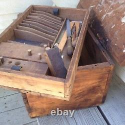 Civil War Identified First Sergeants Carpenters Trunk 8th Mass. Rare find