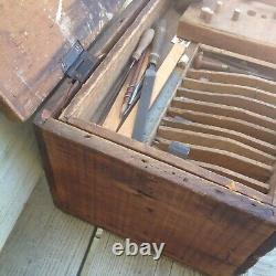 Civil War Identified First Sergeants Carpenters Trunk 8th Mass. Rare find