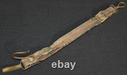 Civil War Indian Wars Vintage US Army Officers Sword Hanger Flat Bullion Leather