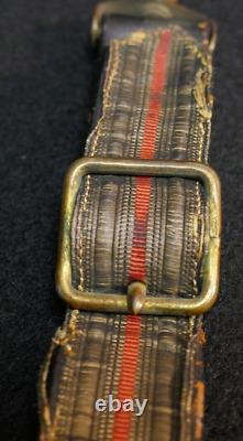 Civil War Indian Wars Vintage US Army Officers Sword Hanger Flat Bullion Leather