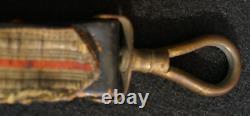 Civil War Indian Wars Vintage US Army Officers Sword Hanger Flat Bullion Leather