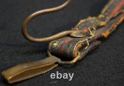 Civil War Indian Wars Vintage US Army Officers Sword Hanger Flat Bullion Leather