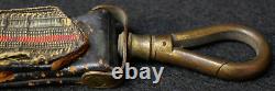 Civil War Indian Wars Vintage US Army Officers Sword Hanger Flat Bullion Leather