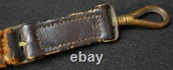 Civil War Indian Wars Vintage US Army Officers Sword Hanger Flat Bullion Leather