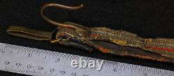 Civil War Indian Wars Vintage US Army Officers Sword Hanger Flat Bullion Leather