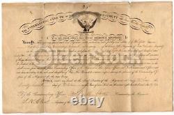 Civil War Iowa 25th Volunteer Infantry Camp Kean Signed Appointment Certificate