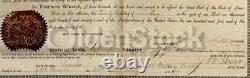 Civil War Iowa Cavalry Jarrett Garner Aid-de-Camp Appointment Certificate 1877