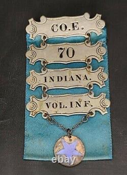 Civil War Ladder Badge-Company E. 70th Indiana Volunteer Infantry