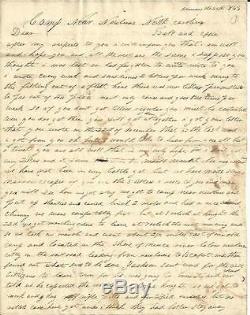 Civil War Letter 171st PA Sgt Battlefield Includes Cannon Balls, New Bern Map