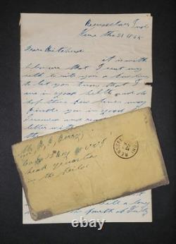 Civil War Letter And Cover 1865 Soldiers Wounded 82nd Ohio Vol. Very Nice Find