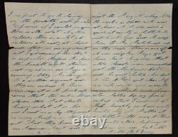 Civil War Letter And Cover 1865 Soldiers Wounded 82nd Ohio Vol. Very Nice Find
