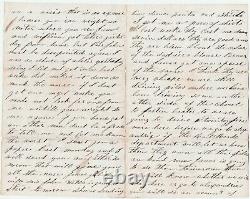 Civil War Letter Soldier 1864 Black Regiment Sickness Wife w another man 4p
