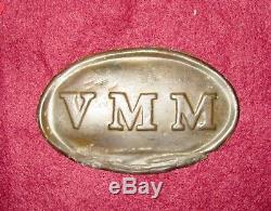 Civil War Maine Volunteer Militia (VMM) Cartridge Box Plate