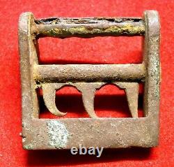 Civil War Medical Kit Tourniquet Buckle Teeth Bent from Extreme Movement of Woun