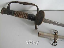 Civil War Model 1860 Staff & Field Sword withScabbard Lilley Ames Co