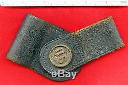 Civil War Musket Conversion Bayonet Leather cover Scabbard with U. S. Medallion