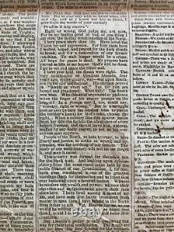 Civil War Newspaper Louisville Journal April 1865 Lincoln Funeral Booth Letter