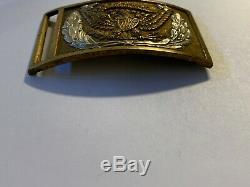 Civil War Original Officers Belt Buckle with Silver Wreath