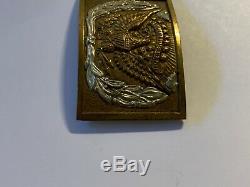 Civil War Original Officers Belt Buckle with Silver Wreath