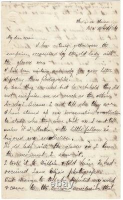 Civil War Period Letter - Photographs, Mother's Marriage To Black Abolitionist