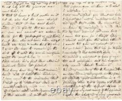 Civil War Period Letter - Photographs, Mother's Marriage To Black Abolitionist