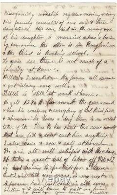 Civil War Period Letter - Photographs, Mother's Marriage To Black Abolitionist