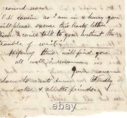 Civil War Period Letter - Photographs, Mother's Marriage To Black Abolitionist
