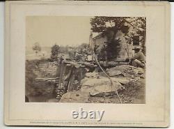 Civil War Rare Brady Album Gallery Card Bridge over N Fork Rappahanock Engineers