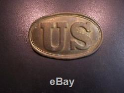 Civil War Relic WITH HOOKS U. S Box Plate non Dug Bp18