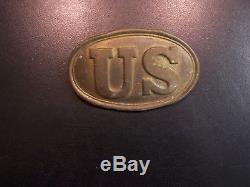 Civil War Relic WITH HOOKS U. S Box Plate non Dug Bp18