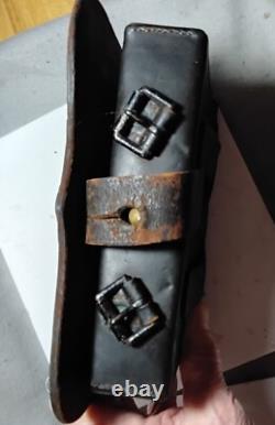 Civil War Relic orignal US M1855 Cartridge box withtins excellent Cond. $525.00