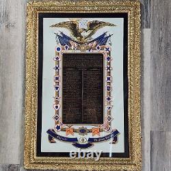 Civil War Service Record Captain Thomas Ewing Military Army Framed Strickler