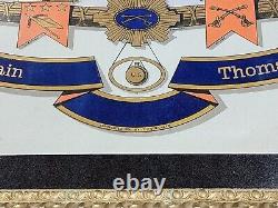 Civil War Service Record Captain Thomas Ewing Military Army Framed Strickler