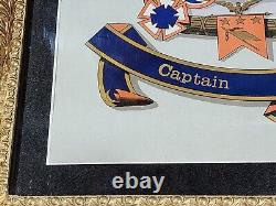 Civil War Service Record Captain Thomas Ewing Military Army Framed Strickler