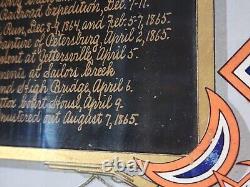 Civil War Service Record Captain Thomas Ewing Military Army Framed Strickler