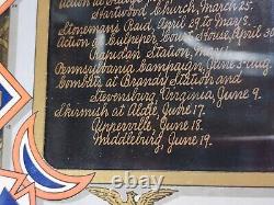 Civil War Service Record Captain Thomas Ewing Military Army Framed Strickler