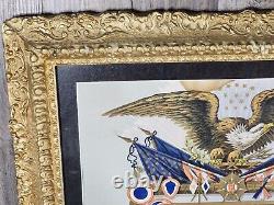 Civil War Service Record Captain Thomas Ewing Military Army Framed Strickler