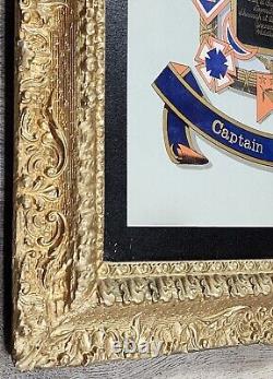 Civil War Service Record Captain Thomas Ewing Military Army Framed Strickler