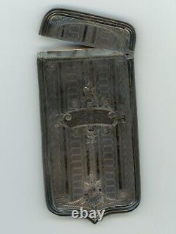 Civil War. Silver Cigarette Holder. Survivor of Battle of Peachtree Creek