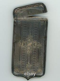 Civil War. Silver Cigarette Holder. Survivor of Battle of Peachtree Creek