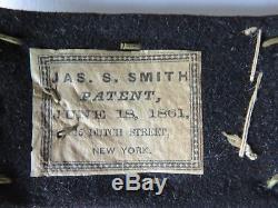 Civil War Smith patent captain of infantry shoulder straps with paper tags