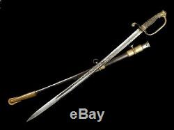 Civil War Staff and Field Officer Sword Saber Model 1850 Very Nice Etched Blade