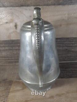 Civil War Teapot Antique Tin Pewter E. B. Manning 1862